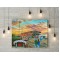 Oldham Athletic FC Boundary Park Stadium 'Going to the Match' Wall Art Canvas